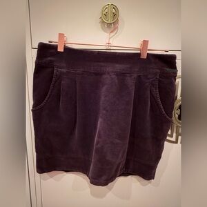 Vintage Chic Purple Corduroy Skirt